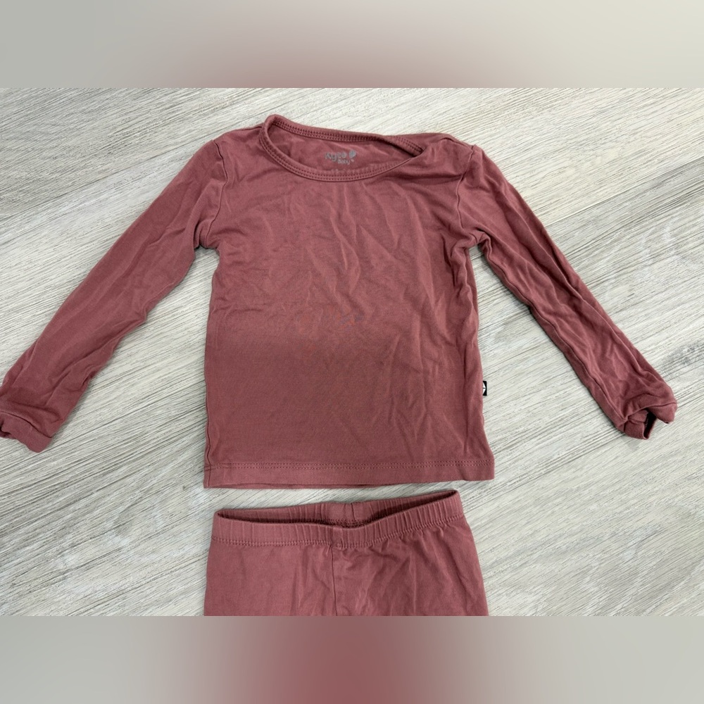 Kyte BABY Long Sleeve pajamas in Dusty Mauve 18-24months